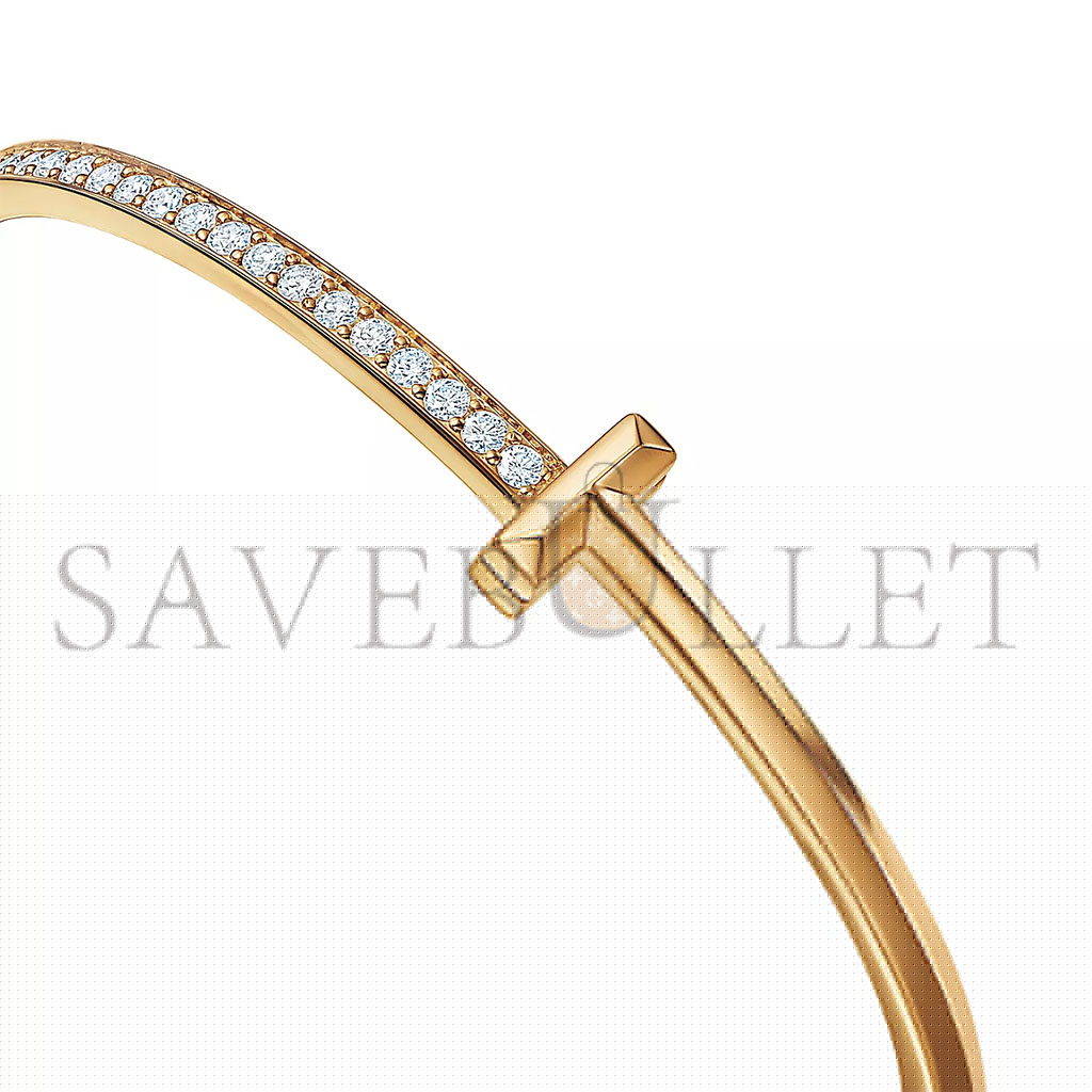 T*f*ny t t1 narrow diamond hinged bangle 68315689